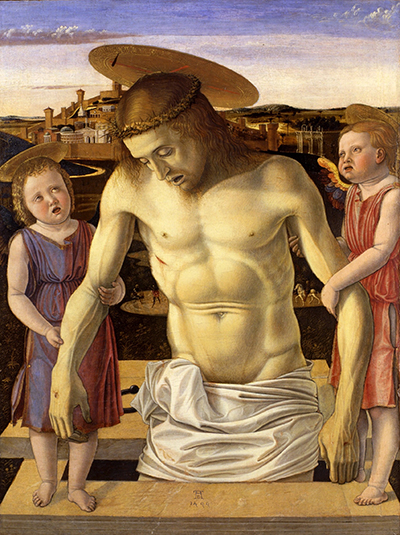 Dead Christ Supported by Two Angels Giovanni Bellini